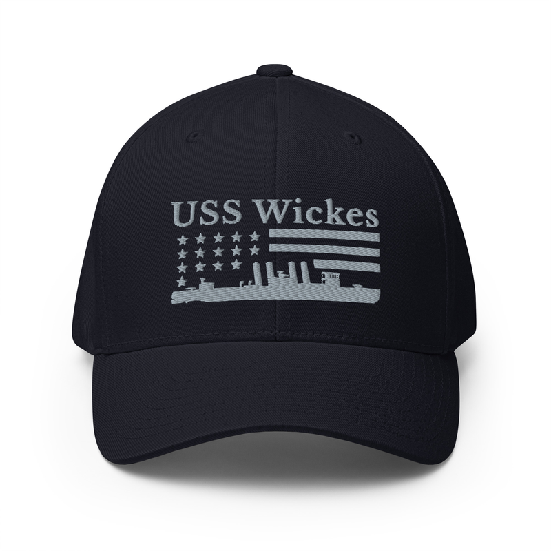 USS Wickes Stars and Stripes Embroidered Cap