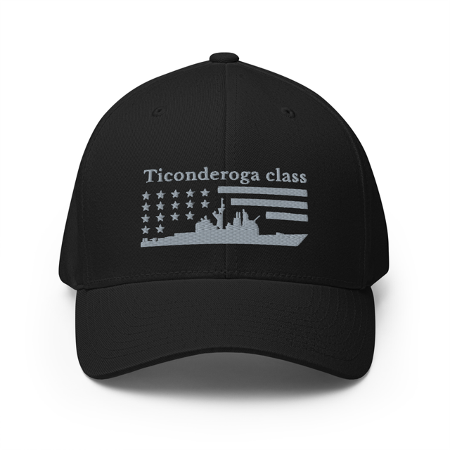 Ticonderoga-class cruiser Stars and Stripes Embroidered Cap, second view