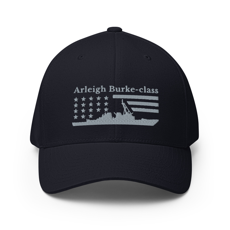 Arleigh Burke-class destroyer Stars and Stripes Embroidered Cap