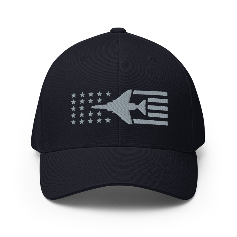 F-4 Phantom II Fighter Jet Stars And Stripes Embroidered Cap