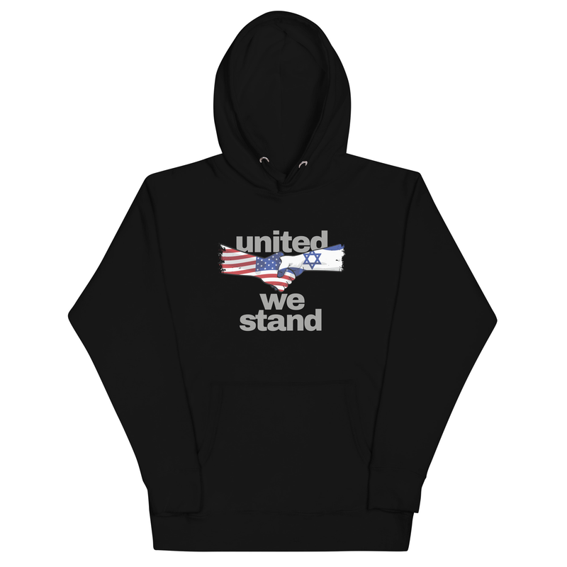 United We Stand Israel and America Unisex Hoodie