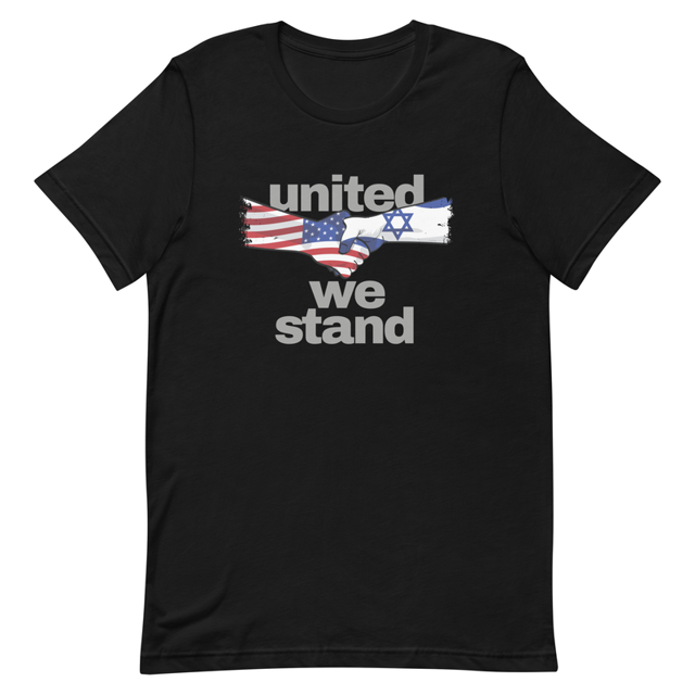 United We Stand Israel and America t-shirt, second view