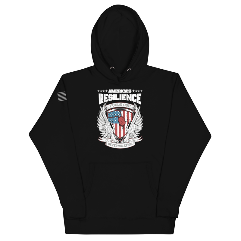 America's Resilience Fuels Our Determination Unisex Hoodie