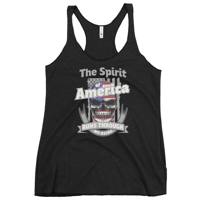 The Spirit of America Runs Through My Veins Women's Tank Top