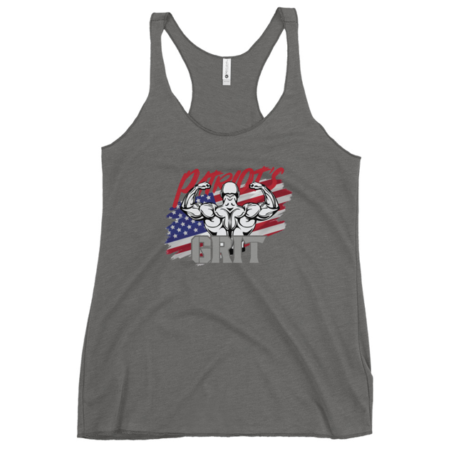 Patriot's Grit Women's Tank Top in Premium Heather, product mockup