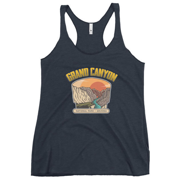 Grand Canyon Outdoors Women's Tank Top in Vintage Navy, product mockup