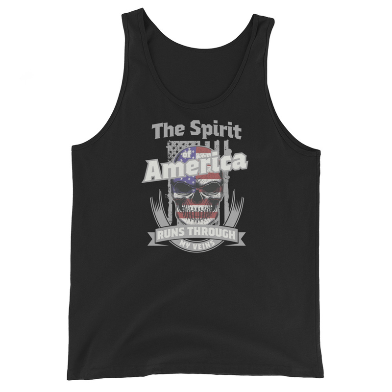 The Spirit of America Runs Through My Veins Men's Tank Top