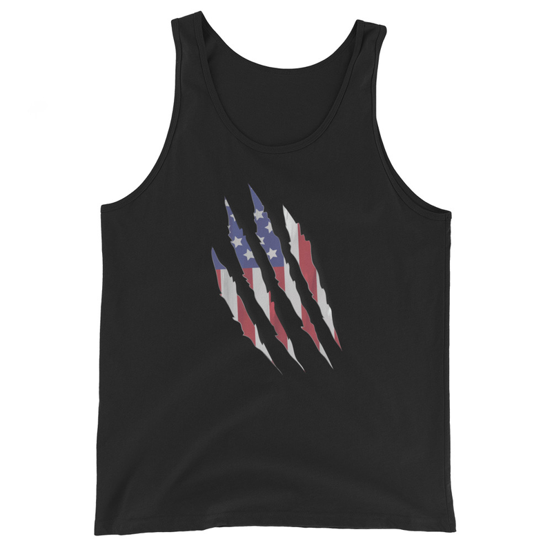 Patriot Grunge Slash Men's Tank Top