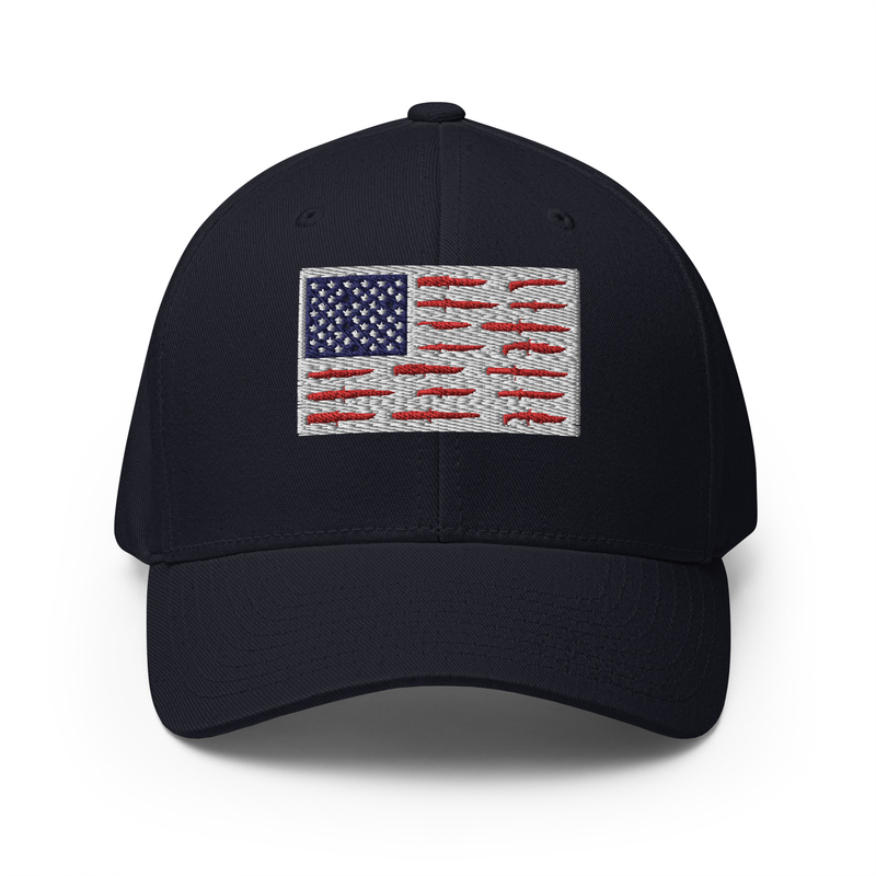 American Flag Knife Collection Structured Twill Cap