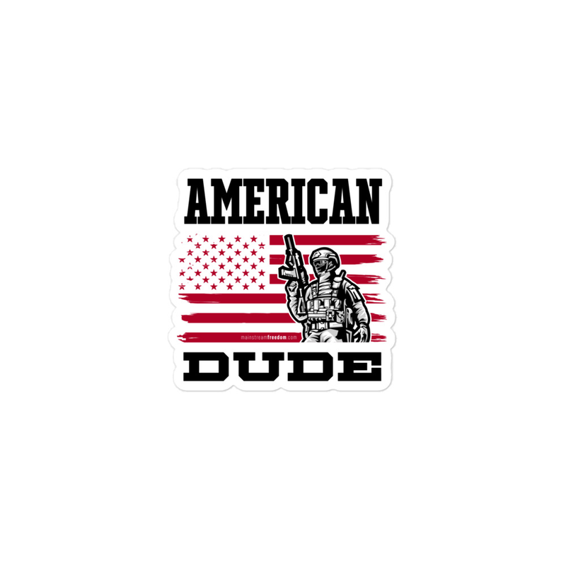 American Dude Bubble-free stickers