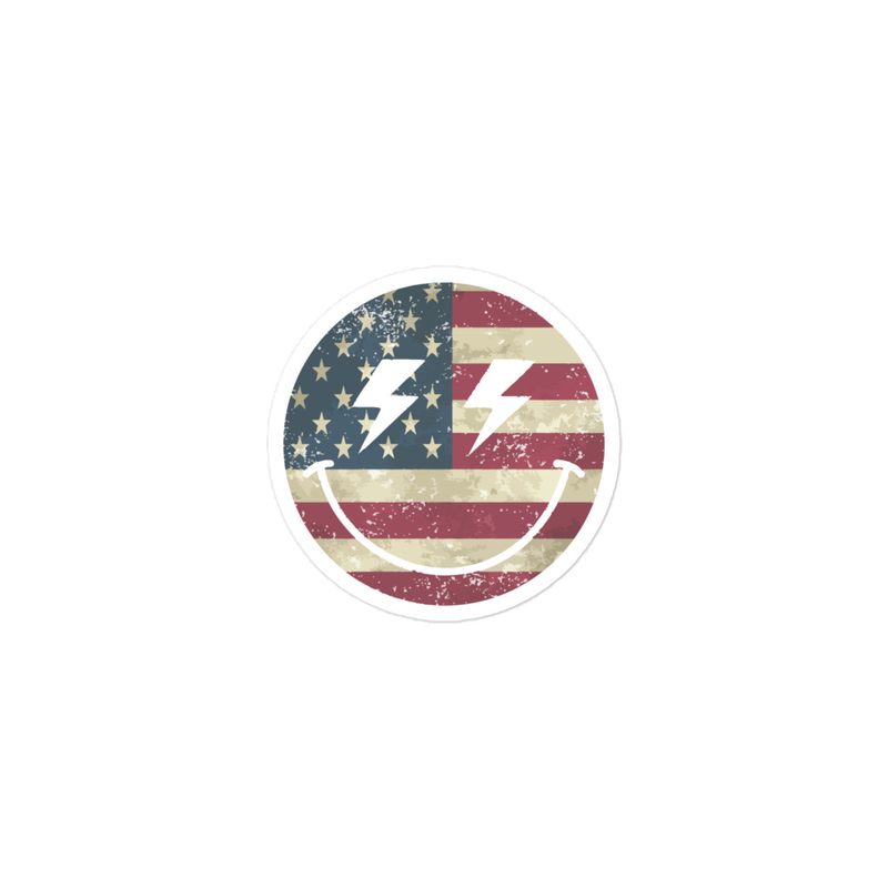 American Smiley Bubble-free stickers