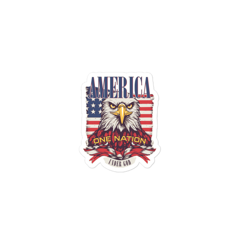 America One Nation Under God Bubble-free stickers