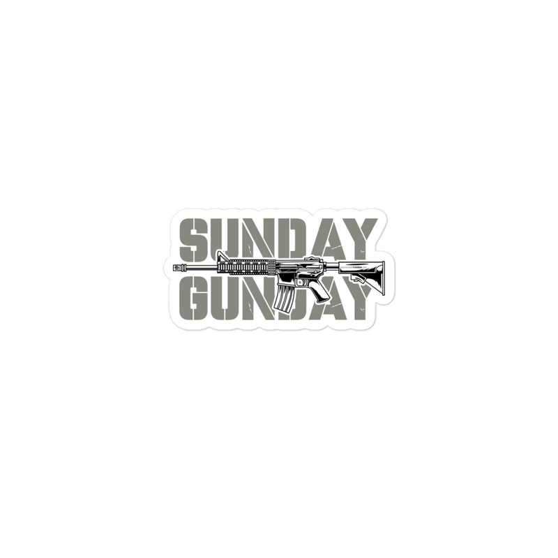 Sunday Gun Day Bubble-free stickers