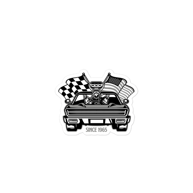 Patriotic Muscle Car Bubble-free stickers