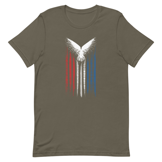 American Patriot Eagle Symbol t-shirt in Army, product photo
