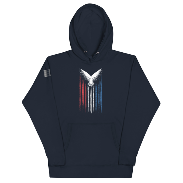 American Patriot Eagle Symbol Unisex Hoodie, second view