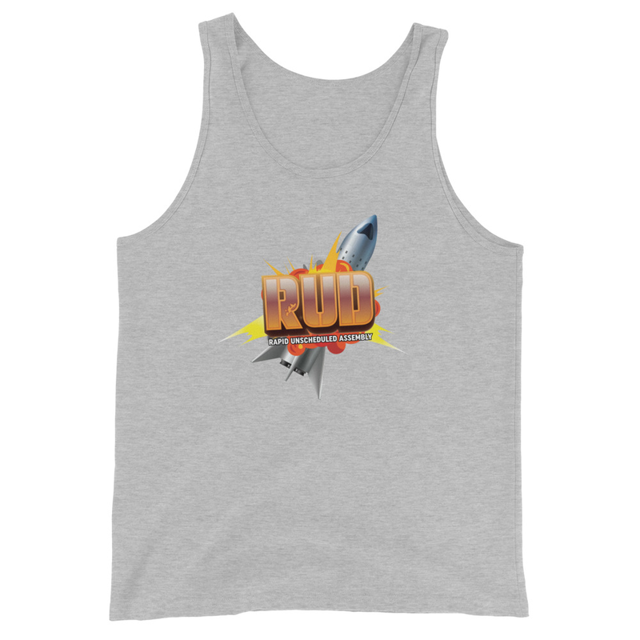 RUD - Rapid Unscheduled Disassembly Men's Tank Top in Athletic Heather, product photo