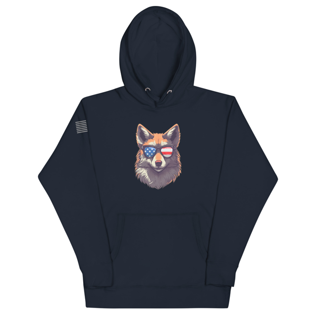 Furry Fox Unisex Hoodie, second view