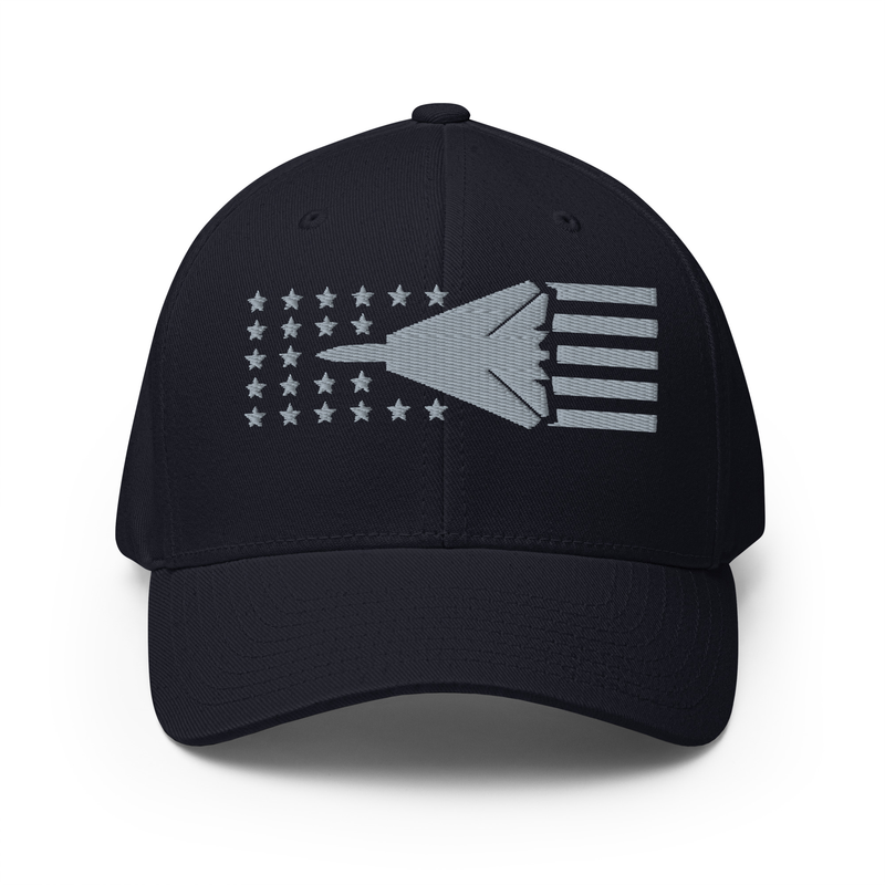 F-14 Tomcat With Stars And Stripes Embroidered Cap