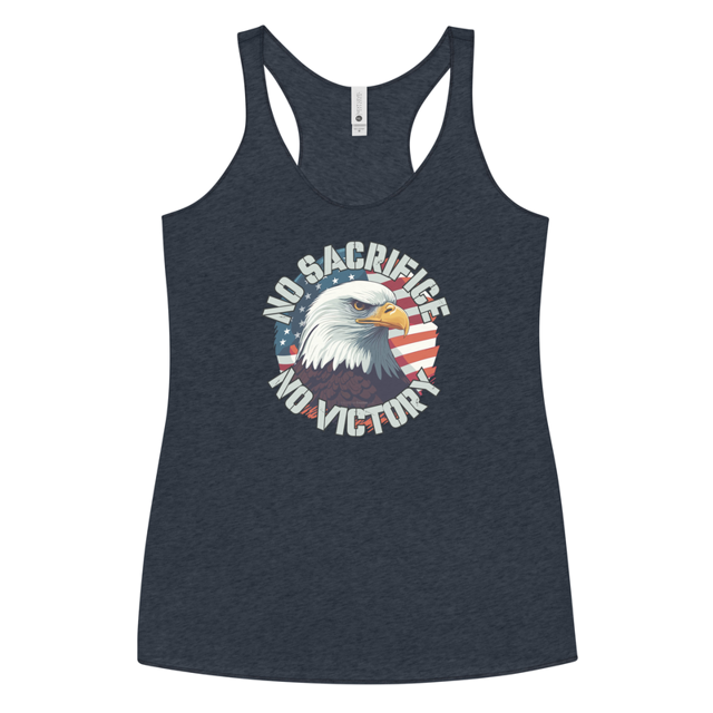 No Sacrifice No Victory Women's Tank Top, second view