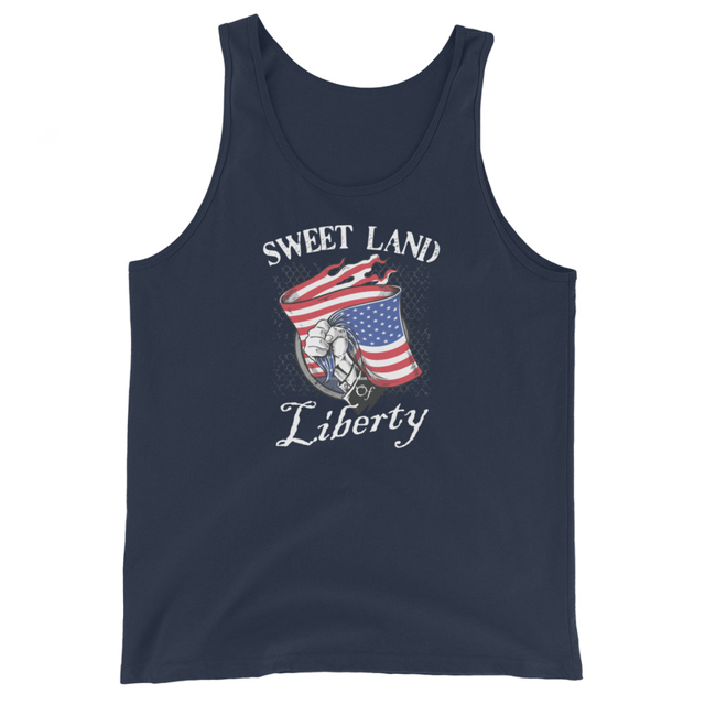 Sweet Land of Liberty Men's Tank Top, second view