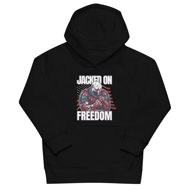 Jacked on Freedom Kids eco hoodie