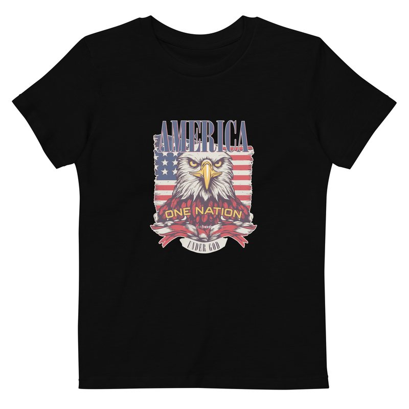 America One Nation Under God Organic cotton kids t-shirt