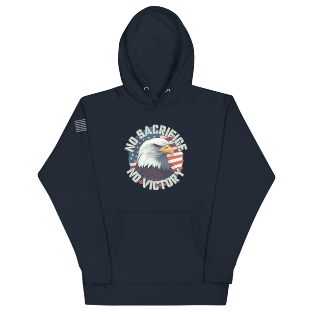 No Sacrifice No Victory Unisex Hoodie, second view