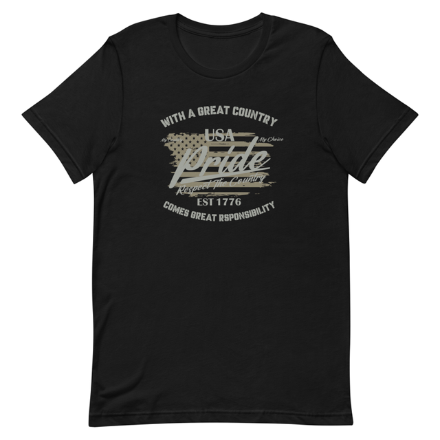 With A Great Country Comes Great Responsibility t-shirt, second view