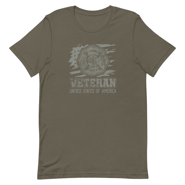 Veteran USA t-shirt in Army, product mockup