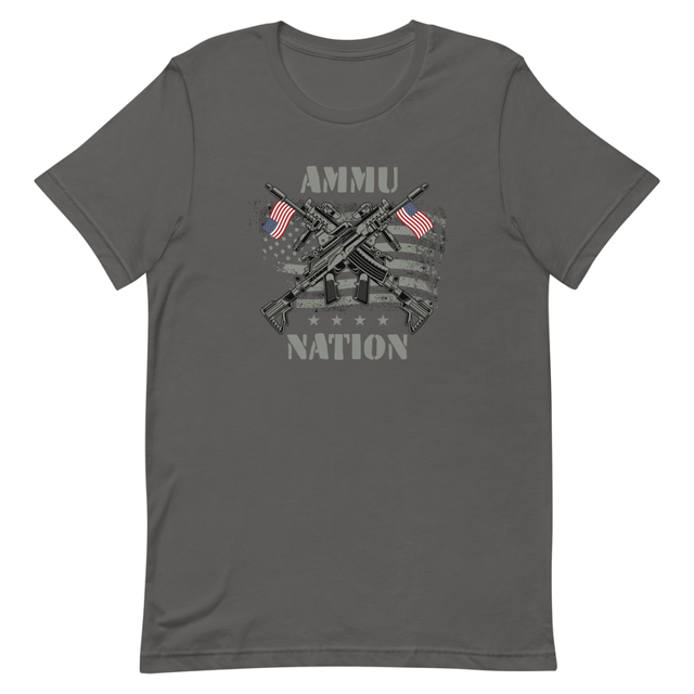 Ammu-nation t-shirt in Asphalt, product mockup