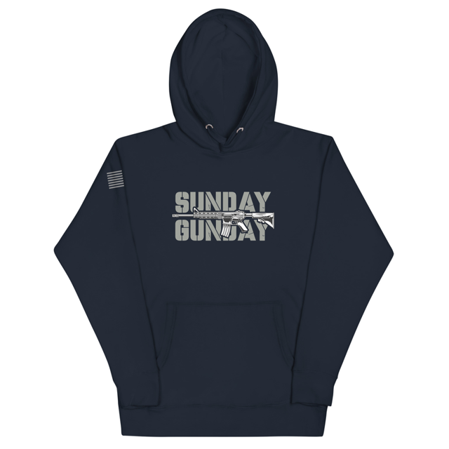 Sunday Gun Day Unisex Hoodie, second view