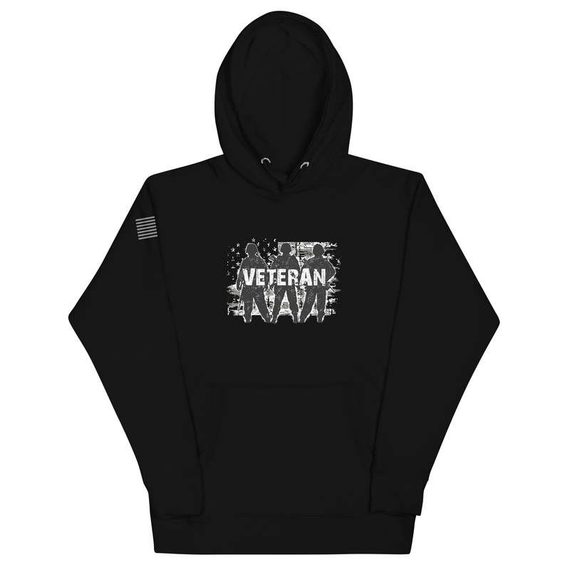 Veteran Army Silhouette Unisex Hoodie