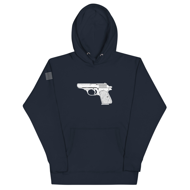 Hand Gun Unisex Hoodie, second view