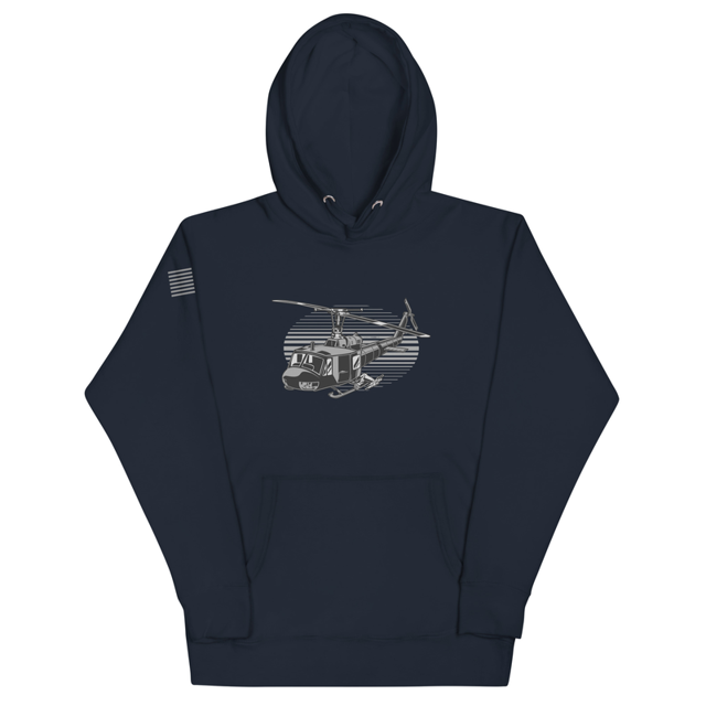 Helicopter Unisex Hoodie, second view