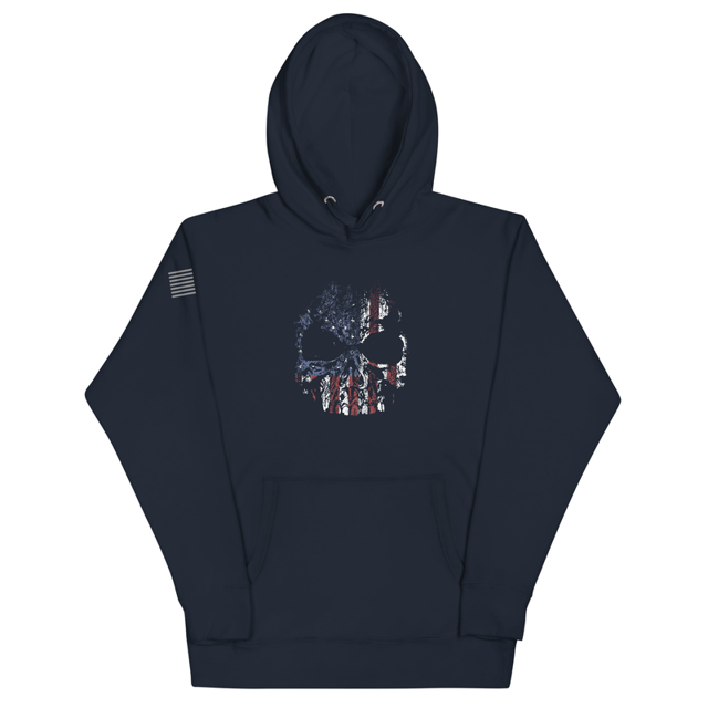 USA Skull Unisex Hoodie, second view