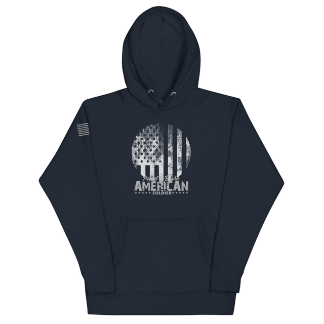 Proud To Be An American Soldier Unisex Hoodie, second view