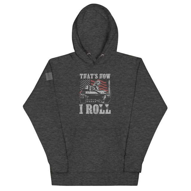 That's How I Roll tank top in Charcoal Heather, product mockup