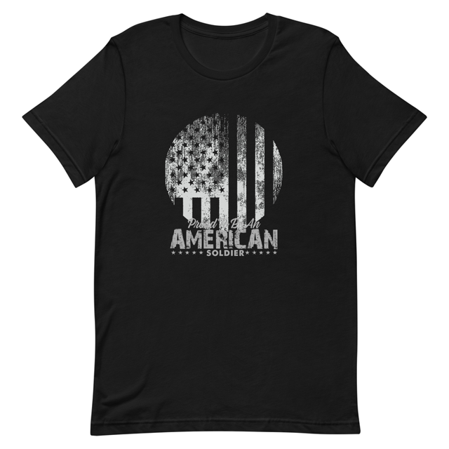 Proud To Be An American Soldier Unisex -Tshirt, second view