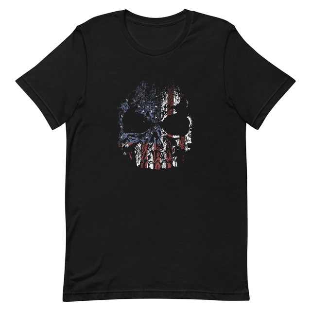 USA Skull Unisex t-shirt, second view