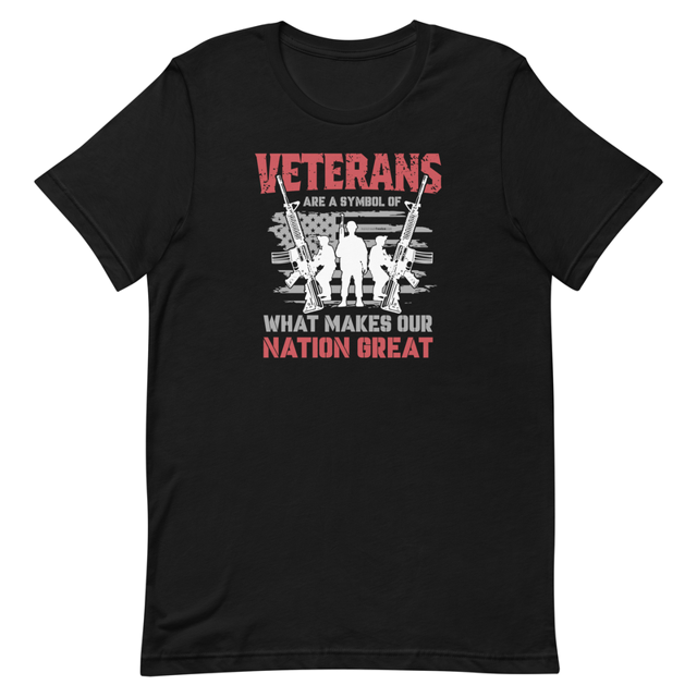 Veterans are a Symbol Of What Makes Our Nation Great Unisex t-shirt, second view