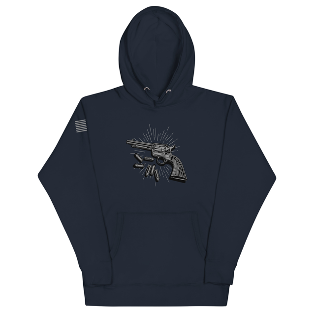 Vintage Revolver Unisex Hoodie, second view