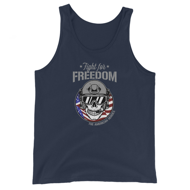 Fight For Freedom - The American Heroes Men's Tank Top, second view