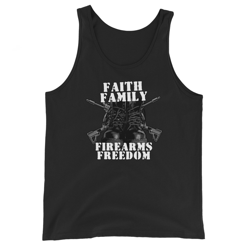 Faith Family Firearms Freedom Men's Tank Top