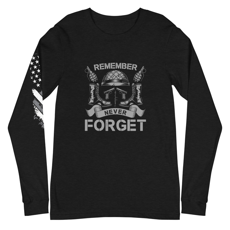 Remember Never Forget Unisex Long Sleeve Tee