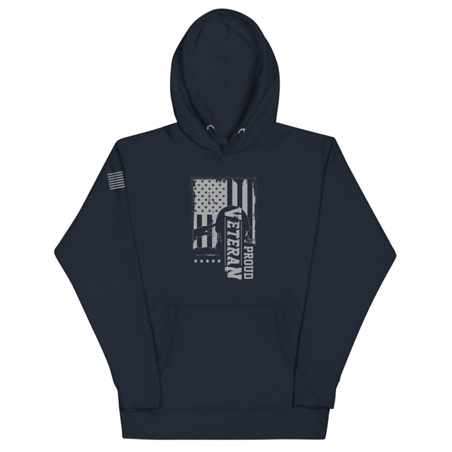 Proud Veteran Unisex Hoodie, second view