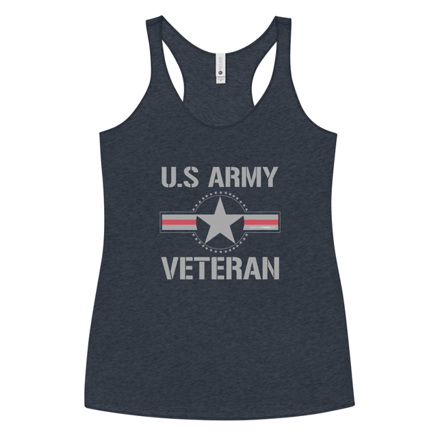 U.S. Army Veteran women's tank top in vintage navy, product mockup