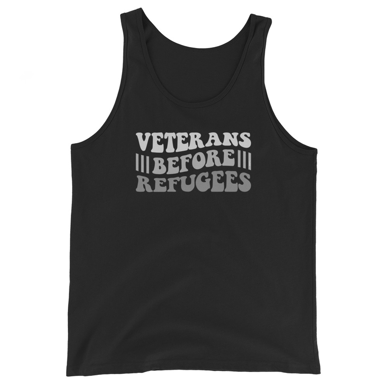Veterans Before Refugees Men's Tank Top
