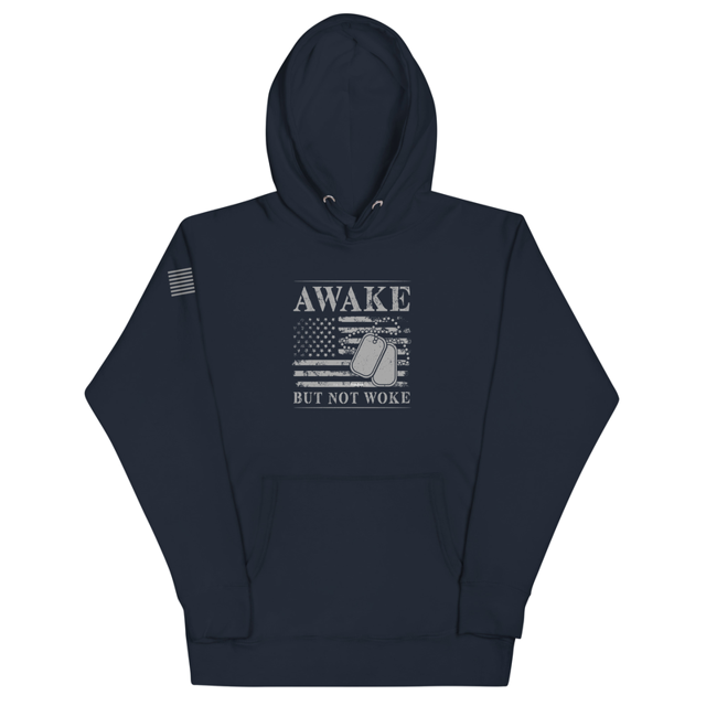 Awake But Not Woke Unisex Hoodie, second view