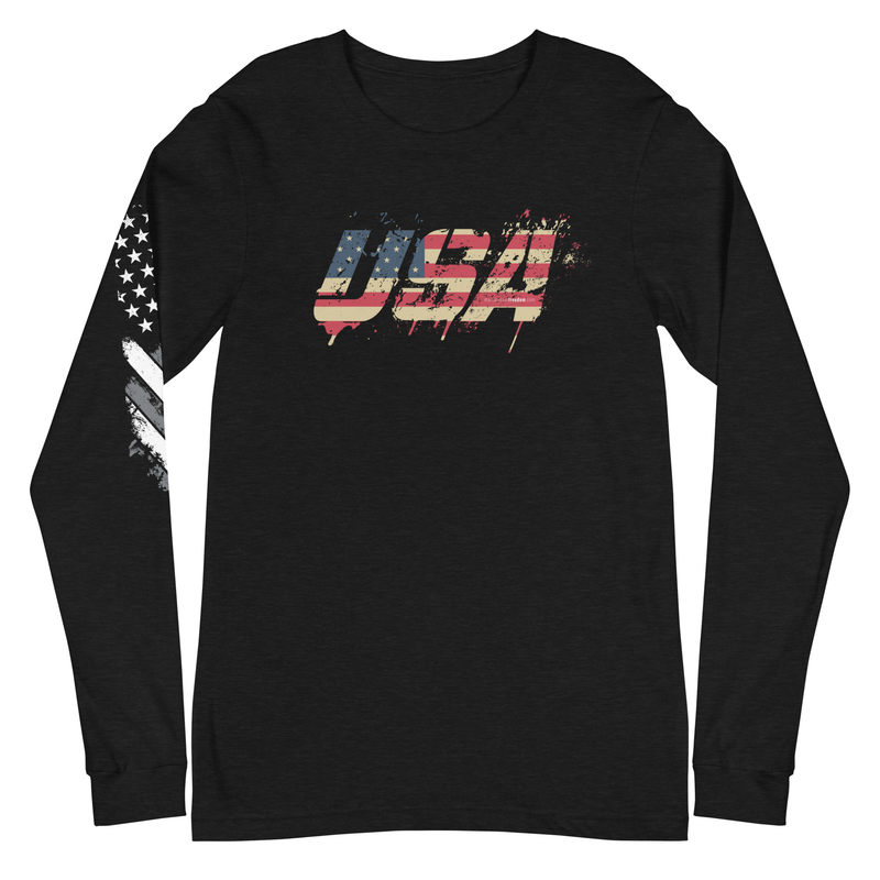 USA Grunge Unisex Long Sleeve Tee